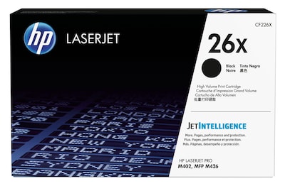 HP 26X Black High Yield Toner Cartridge, Print Up to 9000 Pages (CF226X)