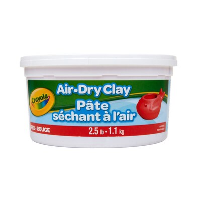 Crayola Air Dry Clay, Red, 4/Bundle (BIN575138-4)