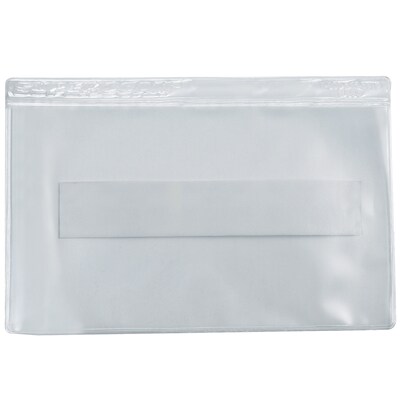 Partners Brand Superscan Vinyl Envelope, 2 x 3 1/2, Clear, 50/Carton (LH207)