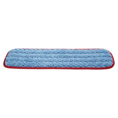 Rubbermaid Hygen Microfiber 18.5" Wet Mop Pad, Red,12/Carton (FGQ41000RD00)