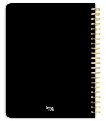 2026 BrownTrout 6.5 x 7.75 Calendar Year Weekly Planner, Black (9798330707898)