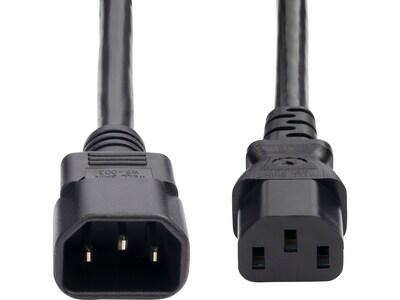 StarTech 6' C14 to C13 Power Cable, male to Female, Black (8714-6600-POWER-CORD)