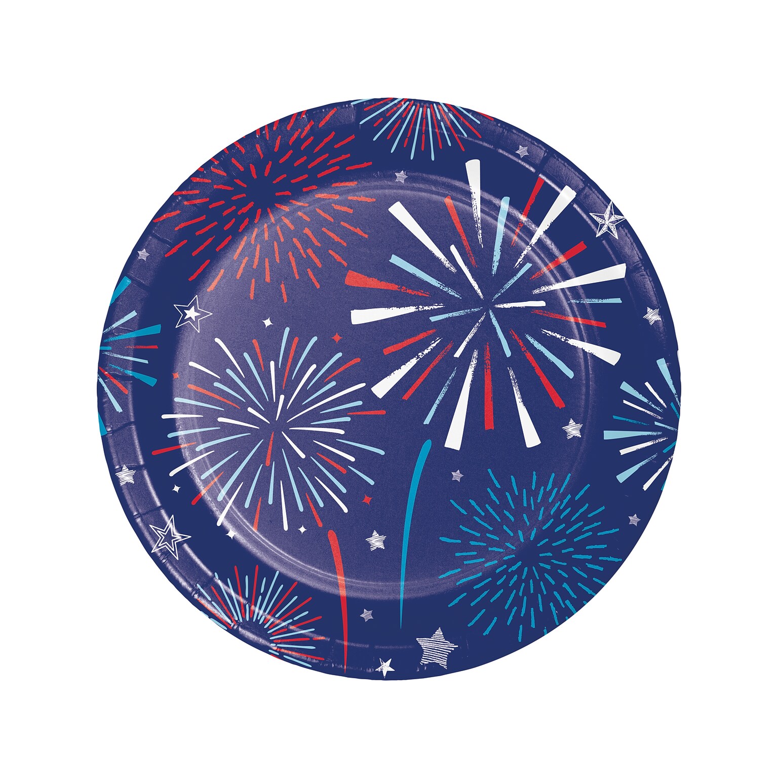 Creative Converting Fourth of July Plate, Multicolor, 24/Pack (DTC369854DPLT)
