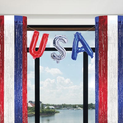 Beistle Fourth of July USA Balloon Streamer, 6/Pack (58345)