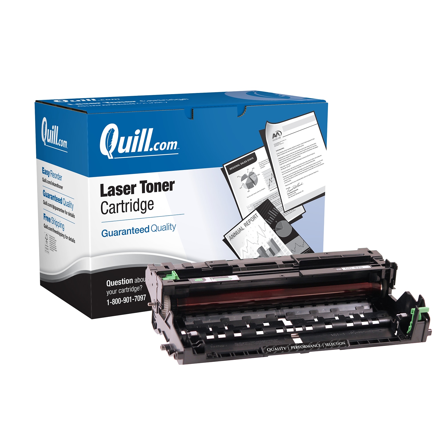 Quill Brand® Remanufactured Black Standard Yield Drum Unit Replacement for Brother DR820 (DR820)  (Lifetime Warranty)