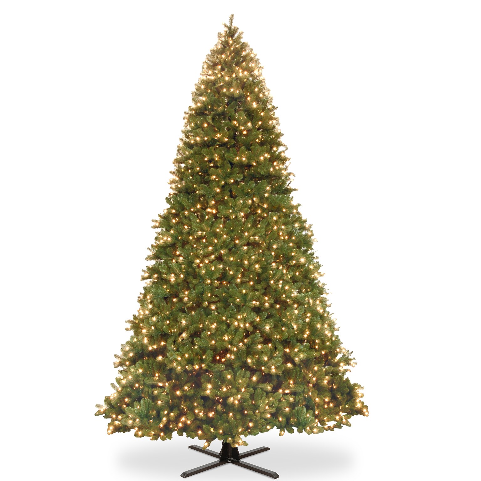 National Tree Company 16 ft. Pre-Lit Downswept Douglas Fir Artificial Christmas Tree with Color LED Lights (PEDD4-372D-160)