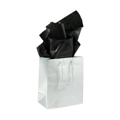 JAM Paper 20" x 26" Tissue Paper, Black, 20 Sheets/Pack (1152348A)