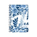 2023-2024 Global Printed Products Blue Bloom 5.5 x 8 Academic Weekly & Monthly Planner, Paperboard