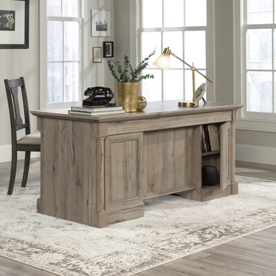 Sauder Palladia 65W Executive Desk, Split Oak (424809)