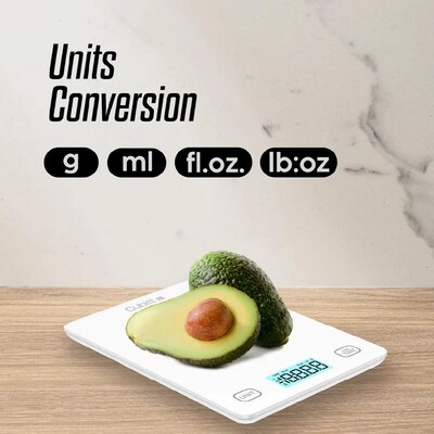 Cubitt Stainless Steel Smart Kitchen Scale, Snow White (CTK-7)