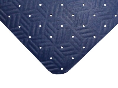 M + A Matting Wet Step Anti-Fatigue Commercial Drainage Floor Mat, 2 x 3, Blue (789123007)
