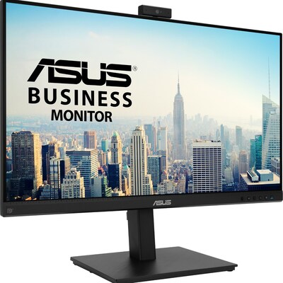 ASUS 27 FHD IPS 60Hz Video Conferencing Monitor, Built-In Speaker, Adjustable Height, Black (BE279QSK)