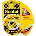 Scotch Permanent Double Sided Tape with Dispenser, 1/2 x 250 (136)