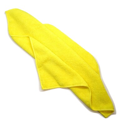 Auto Solutions Microfiber 13" x 13" Detailing Cloth, Blue & Yellow, 2 Cloths/Pack, 4 Packs/Box, 18 Boxes/Carton (14351)
