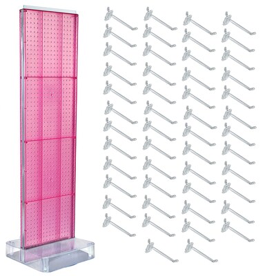 Azar Studio Base 60 x 17 Pegboard Floor Stand, Pink (700770-PNK-6C50)