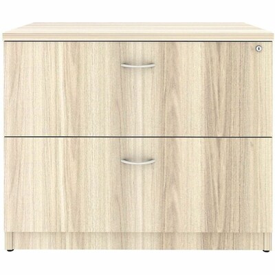 Lorell Essentials 2-Drawer Lateral File, Letter/Legal Size, Modern Elm (LLR66335)