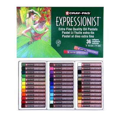 Sakura Cray-Pas Expressionist Oil Pastel Chalk, Assorted Colors, 36/Pack (SAKXLP36)
