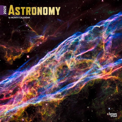 2025 BrownTrout Astronomy 12 x 12 Monthly  Wall Calendar (9781975476519)