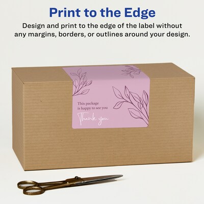Avery Laser/Inkjet Rectangle Multipurpose Labels, 4" x 6", White, 50 Labels/Pack (94278)