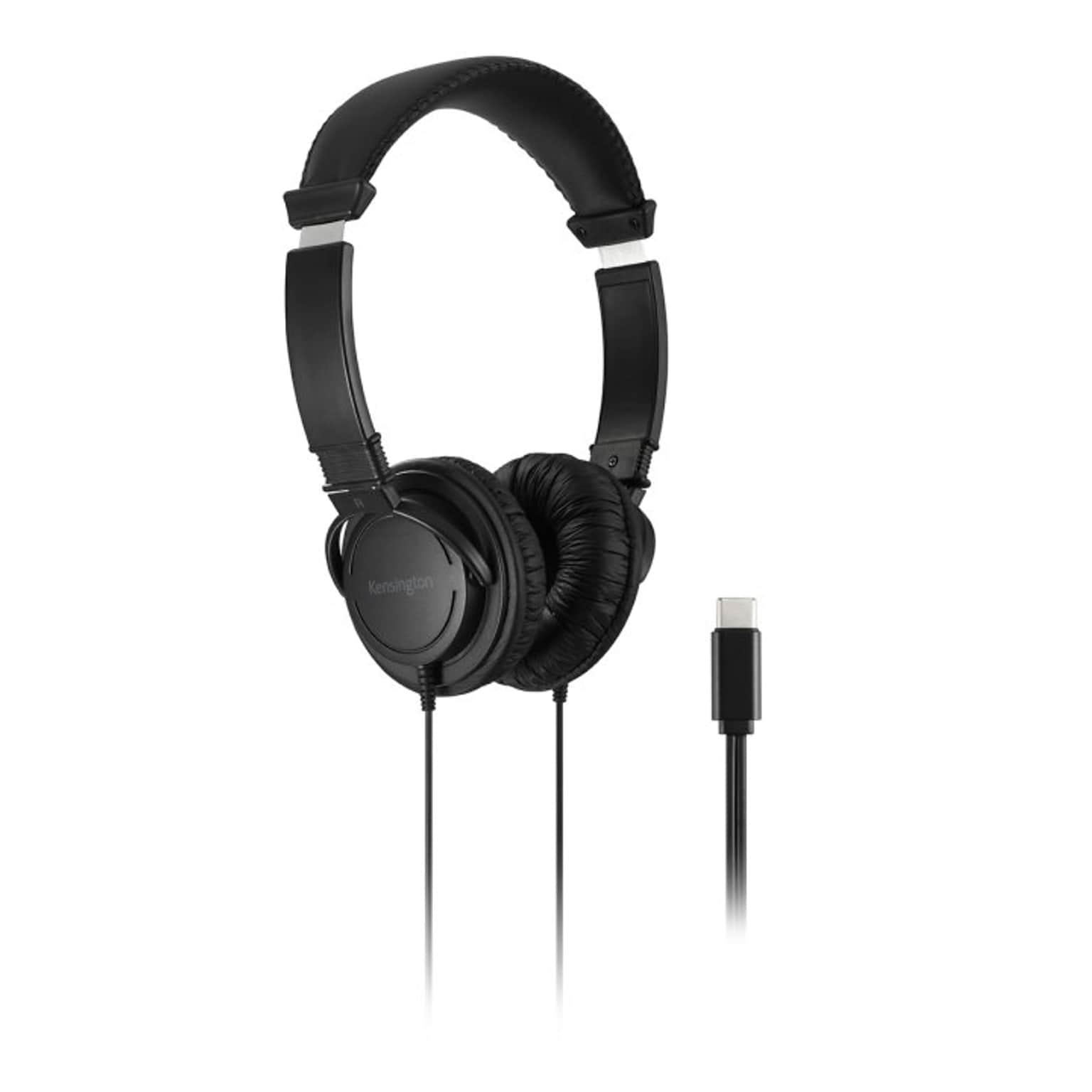 Kensington Classic USB-C Headphone, Black (K97456WWB)