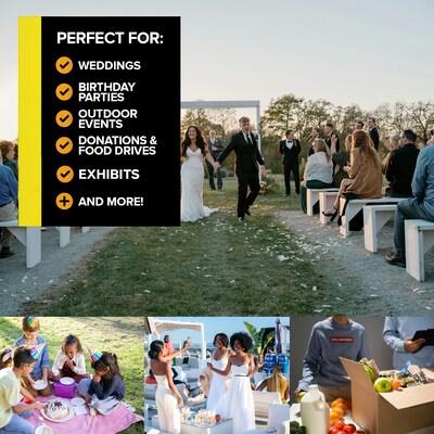 Gritt Commercial 40-Gallon Corrugated Cardboard Trash Can and Recycling Container, White, 10/Carton (GRI520-40G-10)