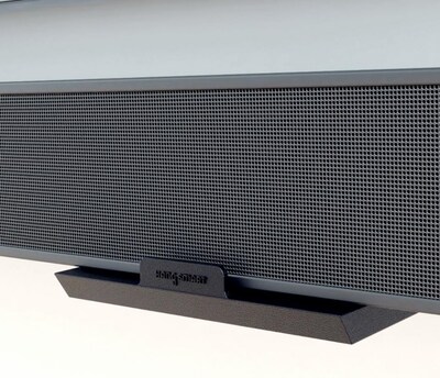 HangSmart DIY Stud Less Sound Bar Mount, Black (SM1002)