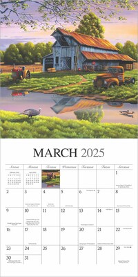 2025 Hopper Studios Vintage Country 12" x 12" Monthly  Wall Calendar (9781773728186)