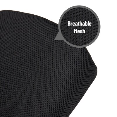 Mind Reader Harmony Collection Foam Back Supports, Black (BACKFOAM-BLK)