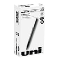 uni-ball Deluxe Rollerball Pens, Micro Point, Black Ink, 12/Pack (60025)