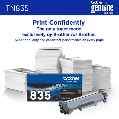 Brother TN835 Super High Yield Black Toner Cartridge, Print up to 5,000 Pages