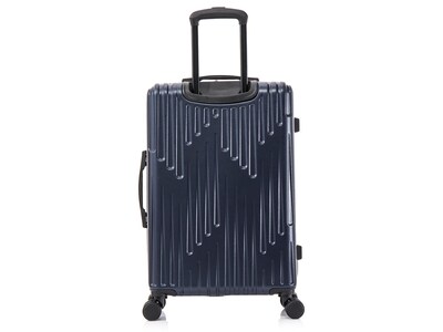 InUSA Drip 24" Hardside Suitcase, 4-Wheeled Spinner, TSA Checkpoint Friendly, Blue (IUDRI00M-BLU)