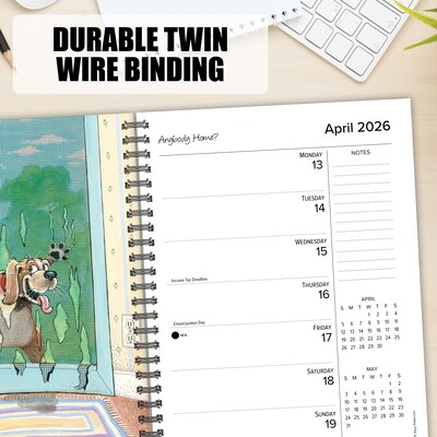 2026 Willow Creek Dogs by Gary Patterson 6.5" x 8.5" Daily & Monthly Personal Organizer (54635)