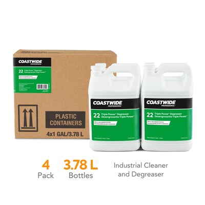 Coastwide Professional Degreaser Triple Power, 3.78L, 4/Carton (CW391001-A)