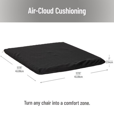 Mind Reader Ergonomic Seat Cushion with Gel Core, Black (HCMB-BLK)