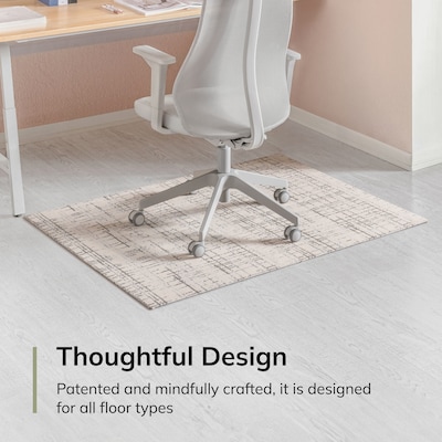 Anji Mountain Rug'd Carpet & Hard Floor Chair Mat, 40" x 54", Camden Gray (AMB9044-4054)
