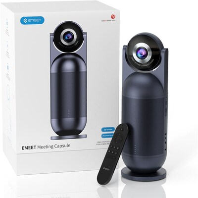EMEET Meeting Capsule HD 1080p Video Conferencing System, Tripod Mount, Gray (EMG1HB-LD)