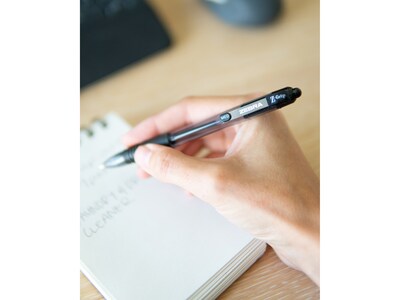Zebra Z-Grip Retractable Ballpoint Pen, Medium Point, 1.0mm, Black Ink, 96/Pack (22196)