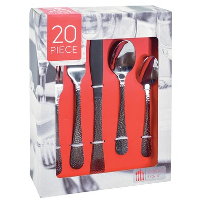 EuroHome Stainless Steel Cutlery Set, 20 Piece (DKN2105)