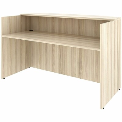 Lorell Essentials 72" W Reception Desk, Modern Elm (LLR66325)