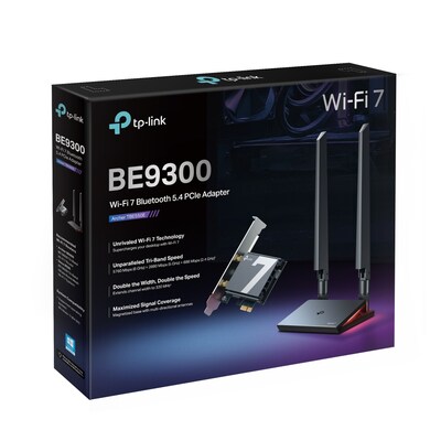 TP-Link BE9300 Wi-Fi 7 5760 Mbps Tri-Band PCIe Wireless Adapter (ARCHER TBE550E)