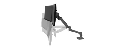 Ergotron LX Adjustable Desk Monitor Arm Mount, Up to 27" Monitor, Dark Gray (45-684-293)
