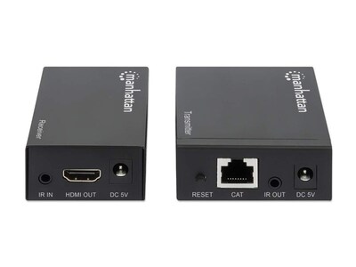 Manhattan HDMI to RJ45 Audio/Video Extender Kit, Female to Male, Black (207584)