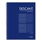 Roaring Spring Paper Products Descant Music Notebook, 8.5" x 11", Stave-/College-Ruled, 32 Sheets, Blue/White, 24/Carton