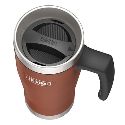 Thermos Icon Stainless Steel Vacuum Insulated Travel Mug, 16 oz., Saddle, (THRIS1002SD4)