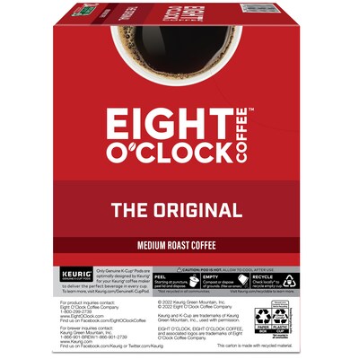 Eight O'Clock Original Blend Coffee Keurig® K-Cup® Pods, Medium Roast, 24/Box (6405)