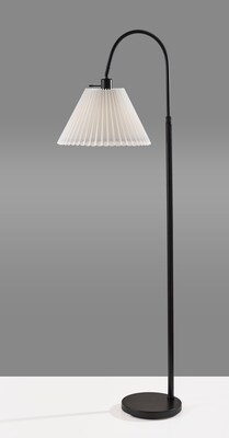 Adesso Thalia 58.5" Black Floor Lamp with Empire Shade (SL2614-01)