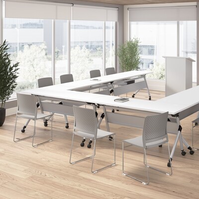 Bush Business Furniture Envision Stackable Chairs, Gray, 2/Set (CH4003LGP-03)