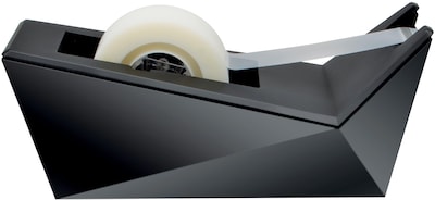 Scotch® Desktop Tape Dispenser, Facet Design, Metallic Black Finish (C17-MB-0)