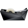 Scotch® Desktop Tape Dispenser, Facet Design, Metallic Black Finish (C17-MB-0)