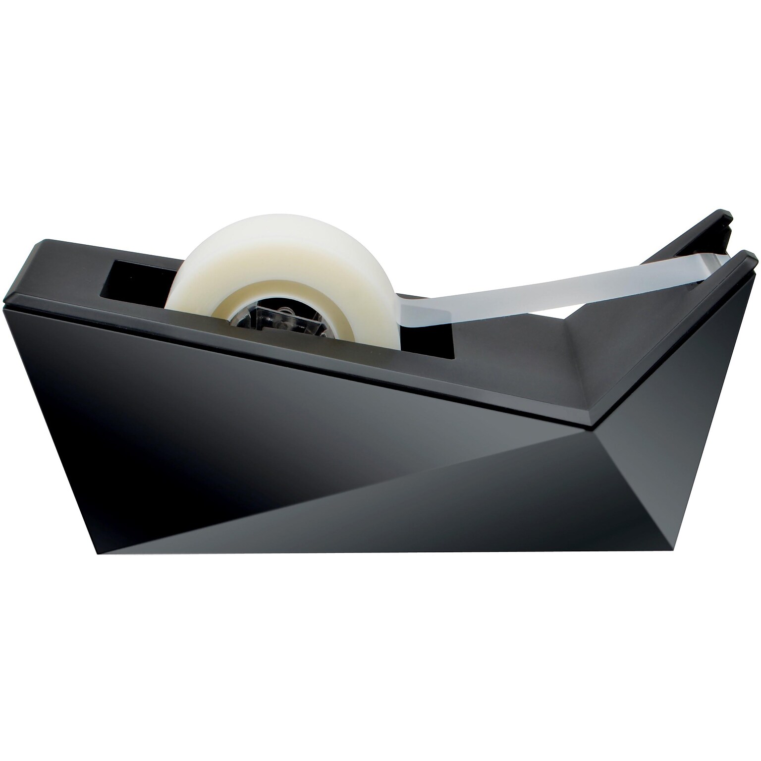 Scotch® Desktop Tape Dispenser, Facet Design, Metallic Black Finish (C17-MB-0)